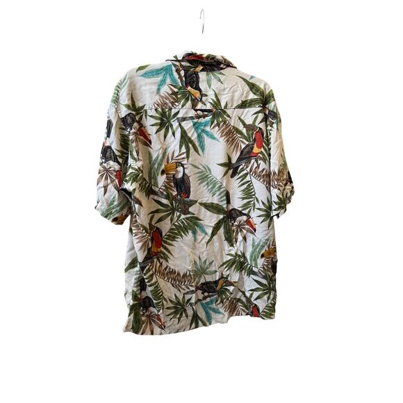 Campia Moda Vintage Floral Hawaiian Rayon Shirt - Size L button up short sleeve - Picture 2 of 7
